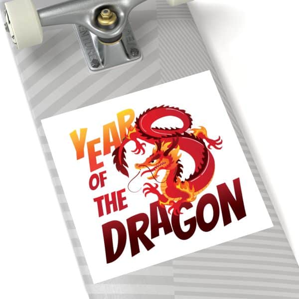 Year of the Dragon Laminate Stickers, Square - Image 78