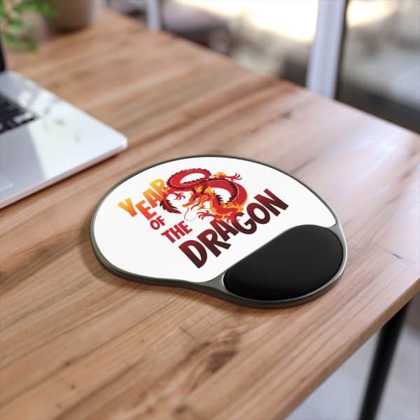Year of the Dragon Mouse Pad With Wrist Rest - Image 2