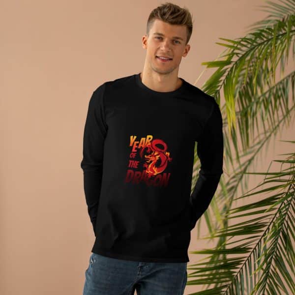 Year of the Dragon Men’s Base Longsleeve Tee - Image 3