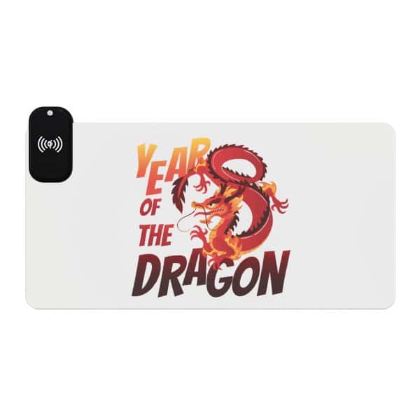 Year of the Dragon LED Gaming Mouse Pad, Wireless Charging - Image 25