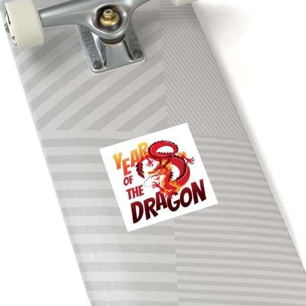 Year of the Dragon Laminate Stickers, Square - Image 38