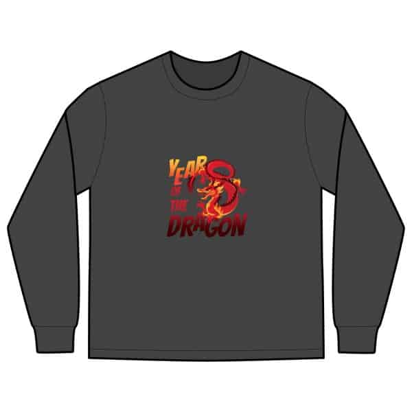 Year of the Dragon Men's Heavy Faded Long Sleeve Tee - Image 7