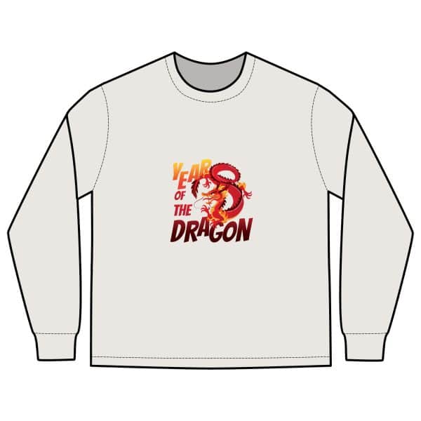 Year of the Dragon Men's Heavy Faded Long Sleeve Tee