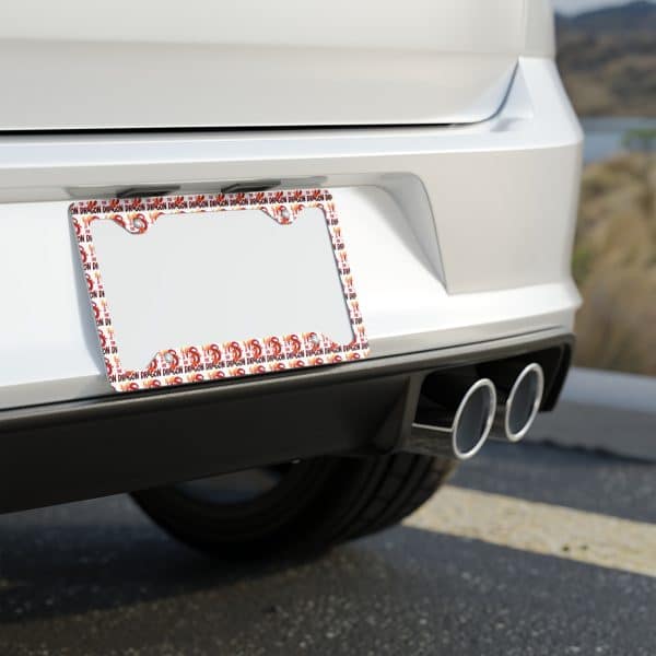 Year of the Dragon Metal License Plate Frame - Image 3