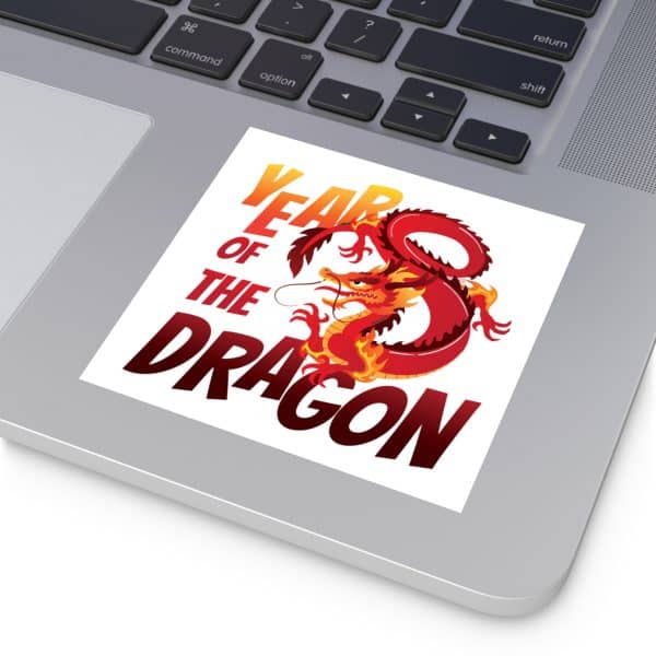 Year of the Dragon Laminate Stickers, Square - Image 31
