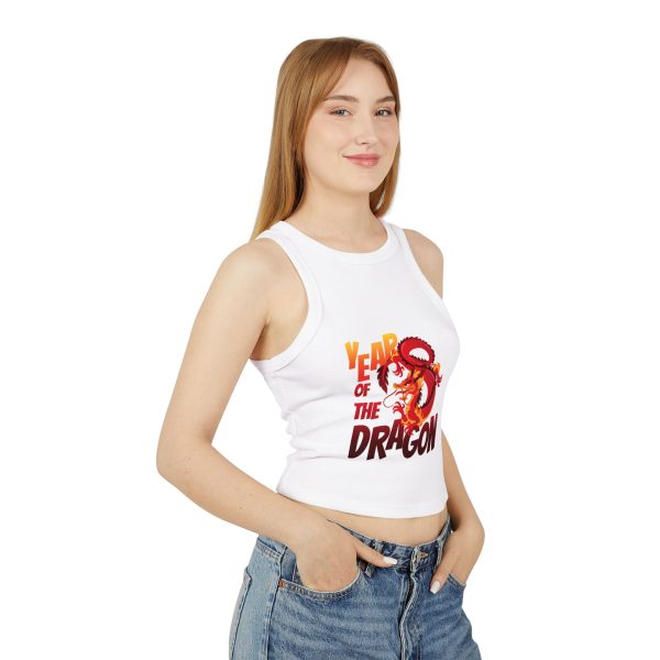 Year of the Dragon Women's Micro Rib Racer Tank Top - Image 3