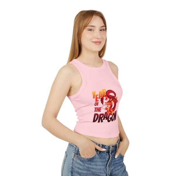 Year of the Dragon Women's Micro Rib Racer Tank Top - Image 23
