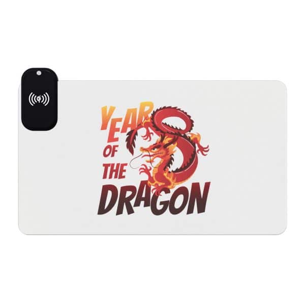 Year of the Dragon LED Gaming Mouse Pad, Wireless Charging - Image 17