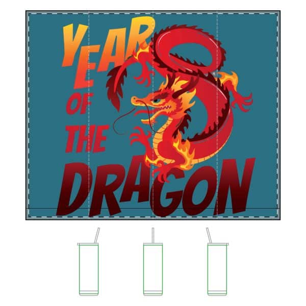 Year of the Dragon Maker Sip Tumbler,  20oz - Image 3