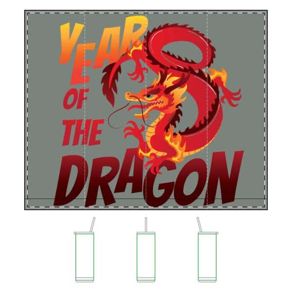 Year of the Dragon Maker Sip Tumbler,  20oz - Image 4