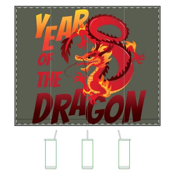 Year of the Dragon Maker Sip Tumbler,  20oz - Image 7