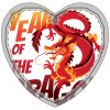 Year of the Dragon Crystal Glass Ornament - Image 2