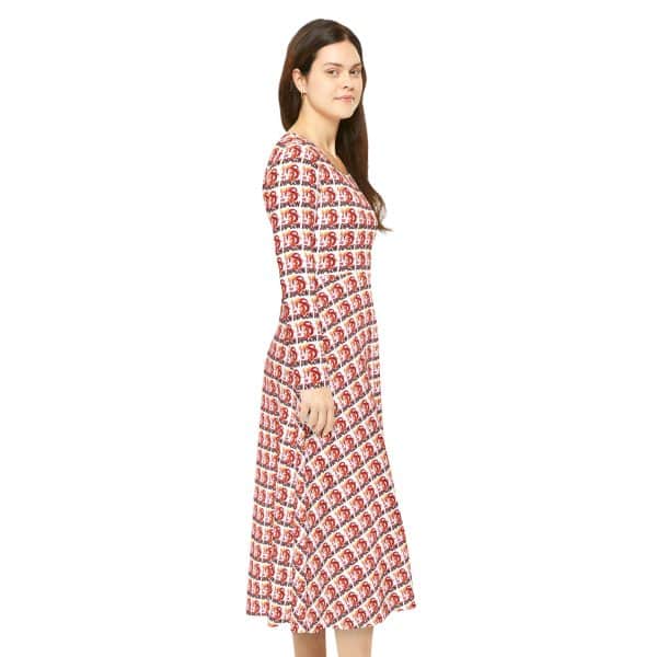 Year of the Dragon Women's Long Sleeve Dance Dress (AOP) - Image 6