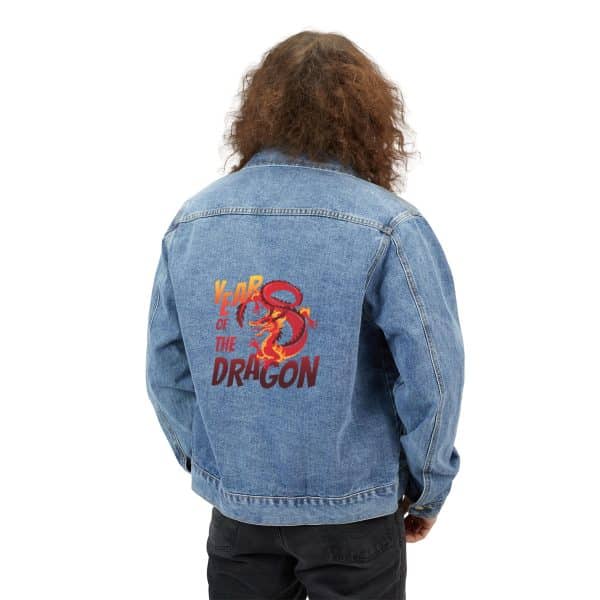 Year of the Dragon Men's Denim Jacket - Image 4