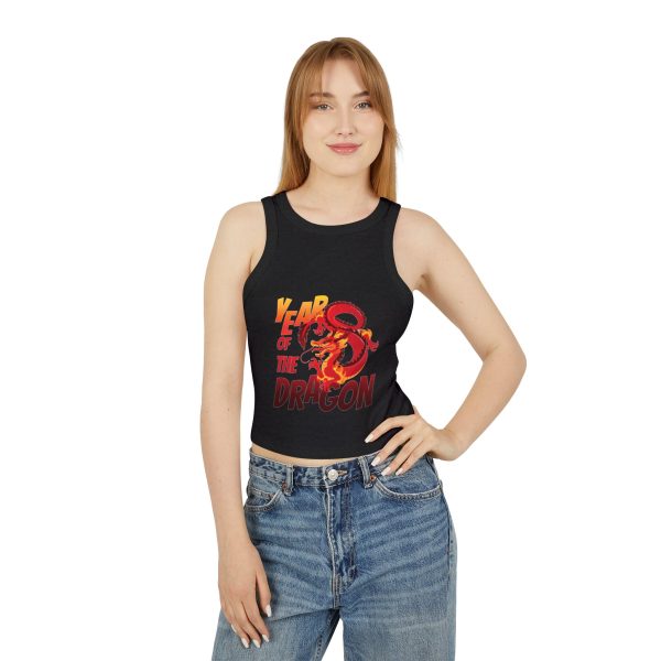 Year of the Dragon Women's Micro Rib Racer Tank Top - Image 9