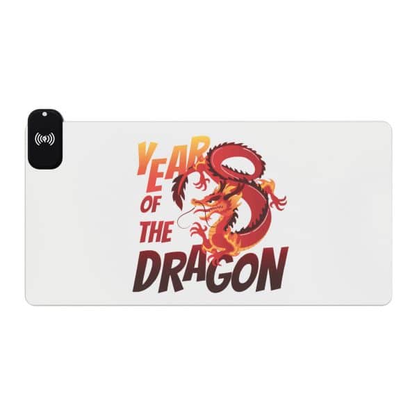 Year of the Dragon LED Gaming Mouse Pad, Wireless Charging - Image 41