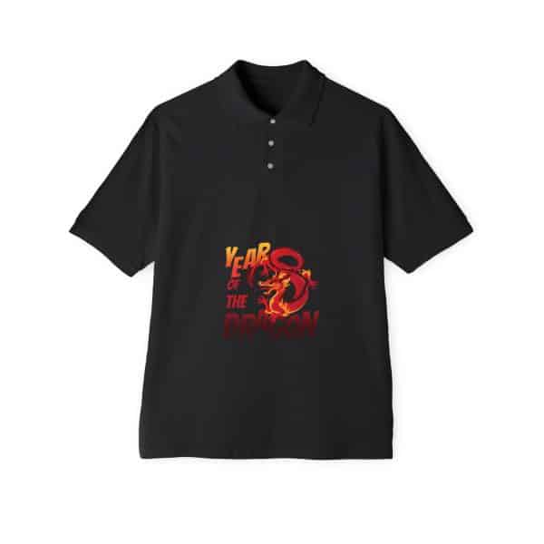 Year of the Dragon Men's Piqué Polo - Image 6