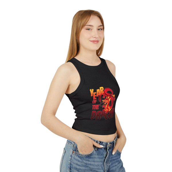 Year of the Dragon Women's Micro Rib Racer Tank Top - Image 8