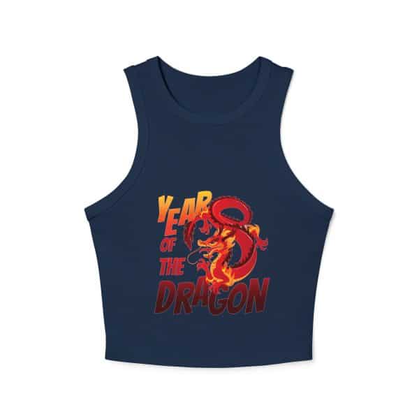 Year of the Dragon Women's Micro Rib Racer Tank Top - Image 16