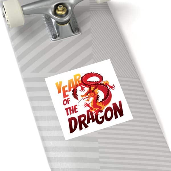 Year of the Dragon Laminate Stickers, Square - Image 61