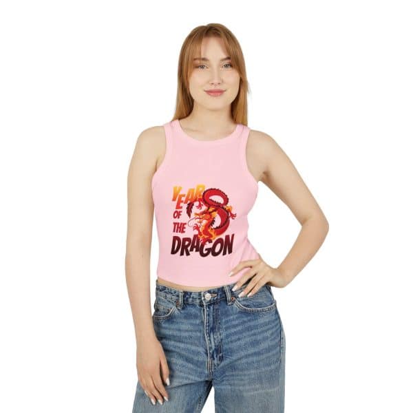 Year of the Dragon Women's Micro Rib Racer Tank Top - Image 24