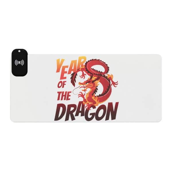 Year of the Dragon LED Gaming Mouse Pad, Wireless Charging - Image 33