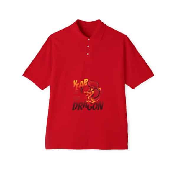 Year of the Dragon Men's Piqué Polo - Image 26