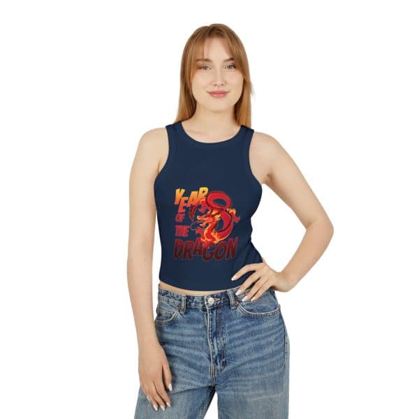 Year of the Dragon Women's Micro Rib Racer Tank Top - Image 19