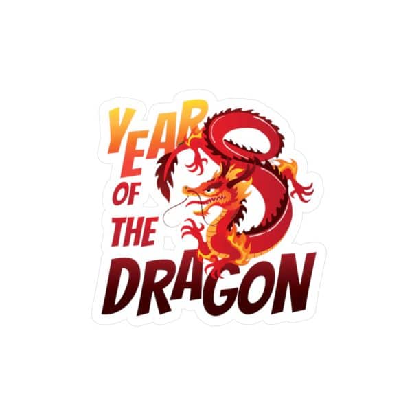 Year of the Dragon Kiss-Cut Vinyl Decals