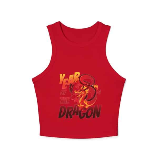 Year of the Dragon Women's Micro Rib Racer Tank Top - Image 26