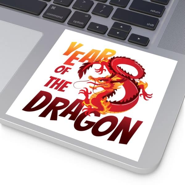 Year of the Dragon Laminate Stickers, Square - Image 54